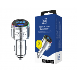 Automobilinis audio adapteris - FM siųstuvas Bluetooth USB + USB C 48W 3mk